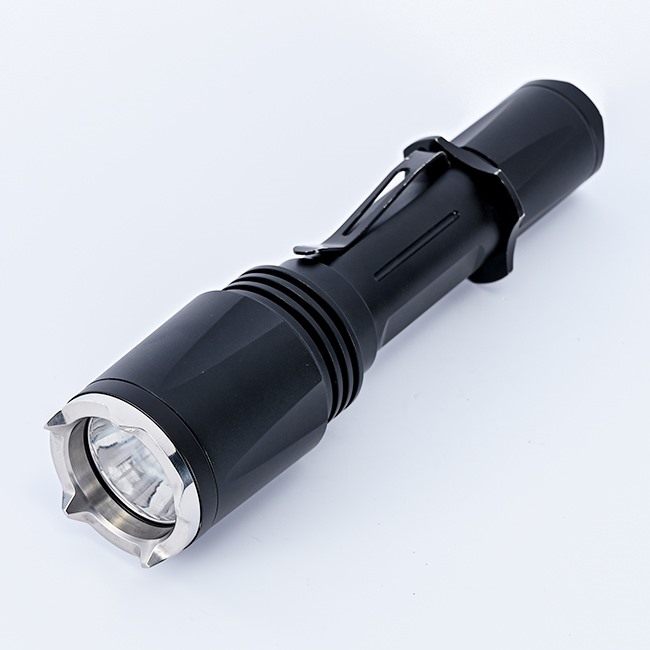 LED police flashlight aluminum shell 
